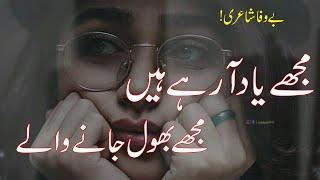Sad Poetry  2 Line Sad Bewafa Poetry  Sad Heart Touching Poetry 2 Line Urdu Poetry  Urdu shayari
