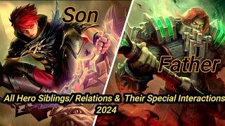 Mobile Legends Hidden VoiceLines & Sibling Heros 2024 Mobile legends Edit Re-uploaded