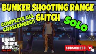 *NEW* BUNKER SHOOTING RANGE GLITCH  GTA 5 ONLINE  COMPLETE ALL CHALLENGES 1.69