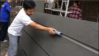 How to make a professional wall using sand and cement ratio 13