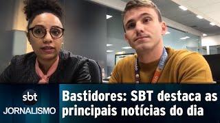 Nos bastidores do SBT jornalistas mostram as principais notícias do dia  SBT Notícias