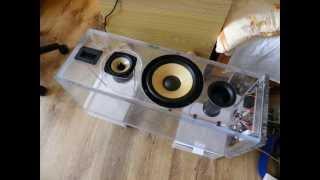 Making the 3-way speakers  transparent box