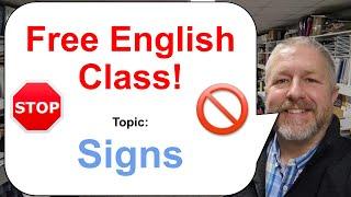 Lets Learn English Topic Signs 