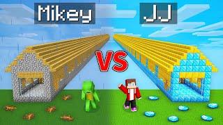 Mikey POOR vs JJ RICH Longest House in Minecraft Maizen