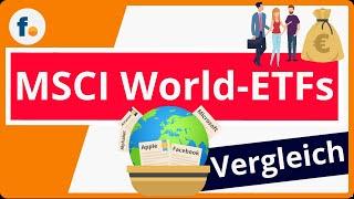 MSCI World-ETF-Vergleich Den besten ETF Fonds auf den MSCI World-Index finden