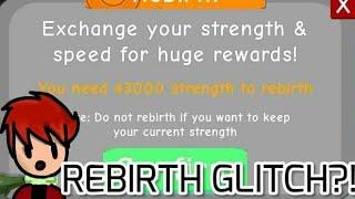 REBIRTH GLITCH IS THE BEST Weight Lifting Simulator  Roblox Read Description