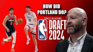 How Did The Portland Trail Blazers Do In The 2024 NBA Draft?  Dirt & Sprague
