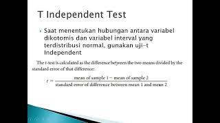 Uji T Independent Test