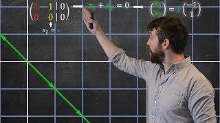 The Null Space & Column Space of a Matrix    Algebraically & Geometrically