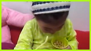 Cute Korean Baby Yebin Eats Corn