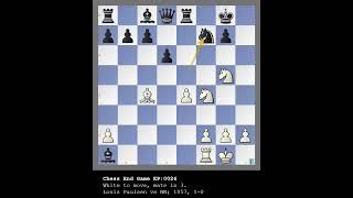 Chess Puzzle EP026 #chessendgame #chessendgames #chesstips #chess #Chesspuzzle #chesstactics