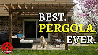 One Man Builds a PERGOLA in TWO DAYS on a Concrete Patio