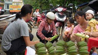 Harvest the sweetest and tastiest corn in the rainy season vang hoa