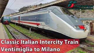 Classic Italian Intercity Train from Ventimiglia to Milano  Trenitalia  FS E.414