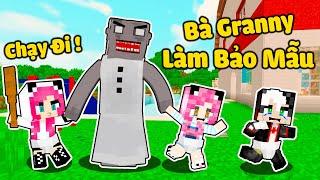 MỀU THỬ THÁCH 24 GIỜ TRỐN KHỎI NHÀ TRẺ GRANNY TRONG MINECRAFT*REDHOOD CÓ BẢO MẪU LÀ BÀ NGOẠI GRANNY