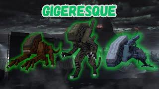 THEY CAN CLIMB AND KILL YOU EASILY - Gigeresque mod Minecraft