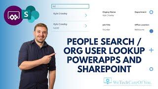 People Search  Org User Lookup - PowerApps and SharePoint