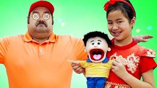 Jannie Pretend Play Have fun with Toys  & Magic Puppets  Magic Mind Control Story for Kids