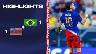 USMNT vs. Brazil  Highlights  June 12 2024