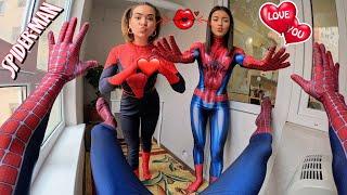 Top5 SPIDER-MAN VS SPIDER-GIRLS IN REAL LIFE Love Story with Spider-Man