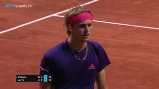 Dramatic Finale to Crazy Zverev vs Jarry Match  Geneva 2019