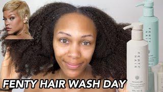 Rihanna’s Fenty Hair Care Wash Day On Natural Hair  My First Impressions