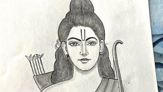 Lord Shree ram pencil drawing  Ram Navami drawing for beginners