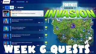 Chapter 2 ALL Week 6 Quests Guide - Season 7 - Fortnite Invasion Battle Royale