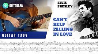 Elvis Presley - Cant Help Falling In Love  Classical Guitar Cover  GUITAR TABSSHEET