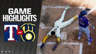 Rangers vs. Brewers Game Highlights 62624  MLB Highlights