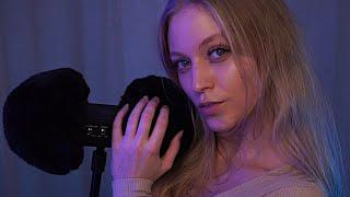 ASMR Ill Scratch Your Little Ears Untill You Sleep *Low Light* Breathing & Tongue Clicks