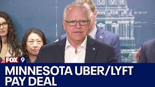 MN lawmakers Gov. Walz strike deal on UberLyft driver pay RAW