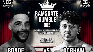 CGFL  Ramsgate Rumble 2  Lance Brade vs Connor Gorham