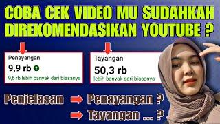 Cara Mengetahui Video Sudah di Rekomendasi YouTube Berdasarkan Data Analytics