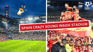 The Sound of Spanish Fans against Georgia in Euro Cup