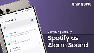 Set your alarm sound to Spotify  Samsung US