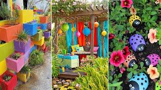 37+ Bright DIY Painted Garden Decoration Ideas for a Colorful Yard  DIY Gardening