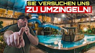 ACTIONREICHE FLUCHT aus verlassenem AQUAPARK NACHTS  LOSTPLACE