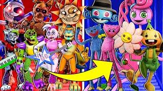 Hackuje *FNAF SECURITY BREACH* i Zamieniam WSZYSTKIE ANIMATRONIKI w POPPY PLAYTIME