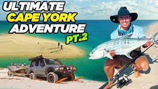 CROC SCARE fishing shark infested remote island EPIC Fishing & 4WD Mission to Cape York