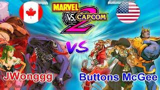 Marvel vs Capcom 2 New Age of Heroes - JWonggg vs Buttons McGee