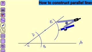 Geometrical Construction  How to construct parallel lines