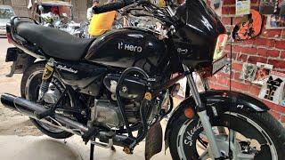 2024 Best modified Hero Splendor   Black Modification   Fogg light Pro disk install 