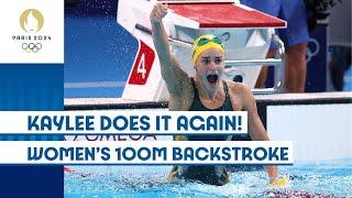 KAYLEE DOES IT AGAIN   Womens 100m Backstroke  #Paris2024 Highlights