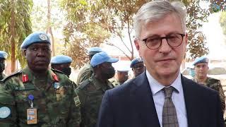 THE UN UNDER-SG FOR PEACE OPERATIONS COMMENDS RWANDA PEACEKEEPERS IN CAR  Bangui 27 Feb 2022