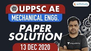 UPPSC AE Mechanical Engineering Paper Solution  ME by Shahpar Ayaz