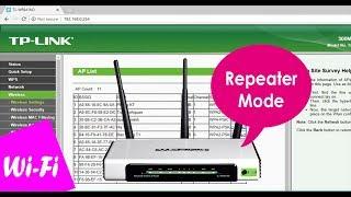 How to set up repeater mode on TP-Link 3-antenna router