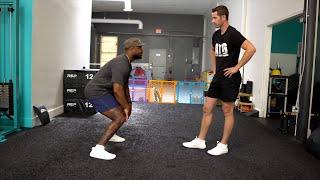 10-Minute Footwork & Knee Workout w NFL DB Leonard Johnson SetsReps in Description