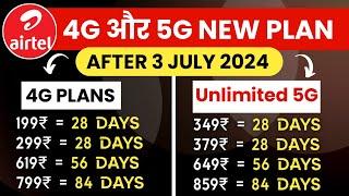 Airtel ka new recharge plans 2024  Airtel new plans after price hike  Airtel best recharge pack