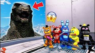 ADVENTURE ANIMATRONICS vs GODZILLA GTA 5 Mods FNAF RedHatter